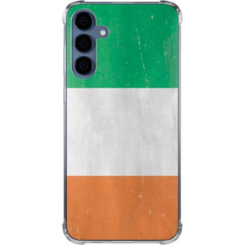Ireland Flag Distressed Galaxy S24 Clear Case